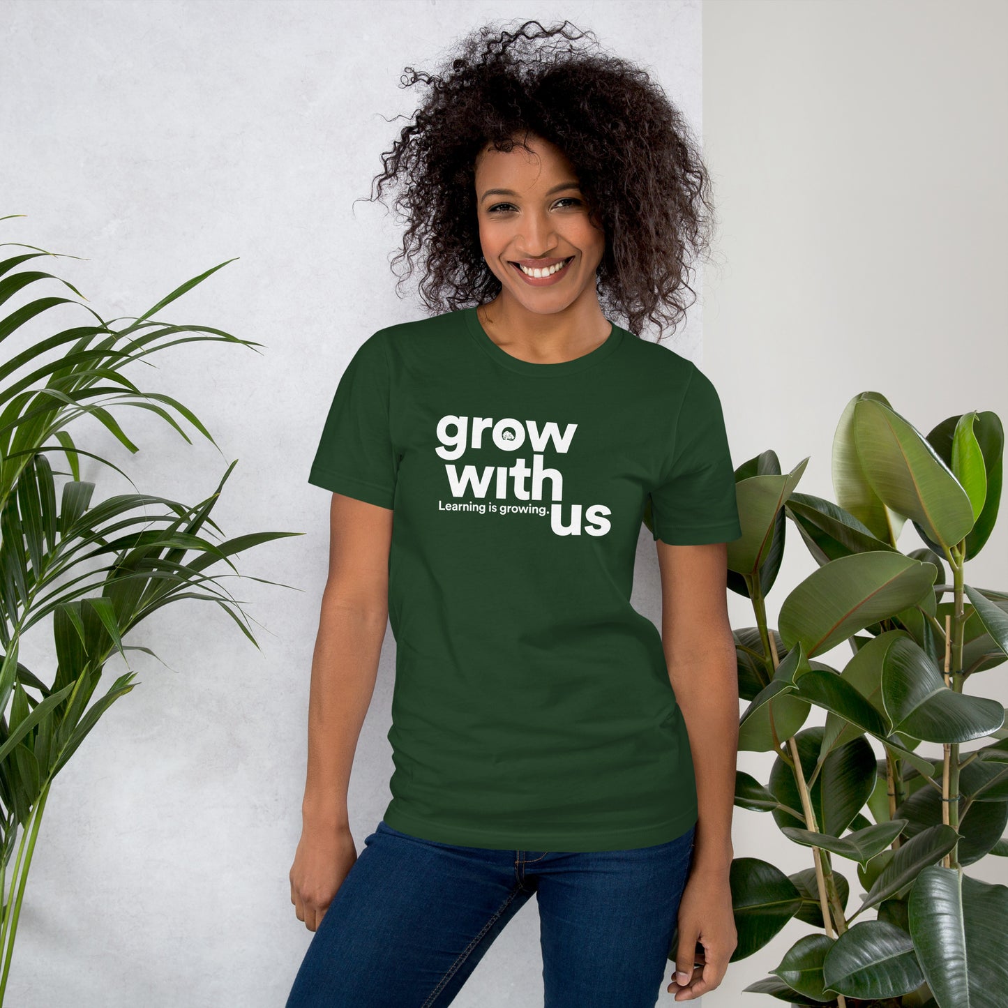 Grow With Us - Unisex t-shirt (Forest Green)