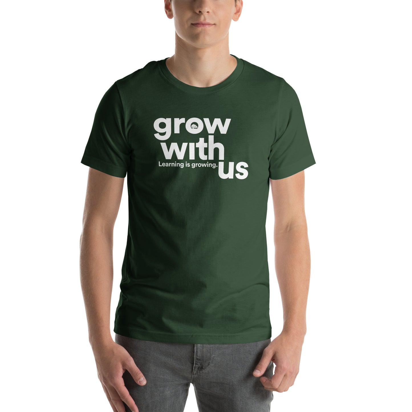 Grow With Us - Unisex t-shirt (Forest Green)