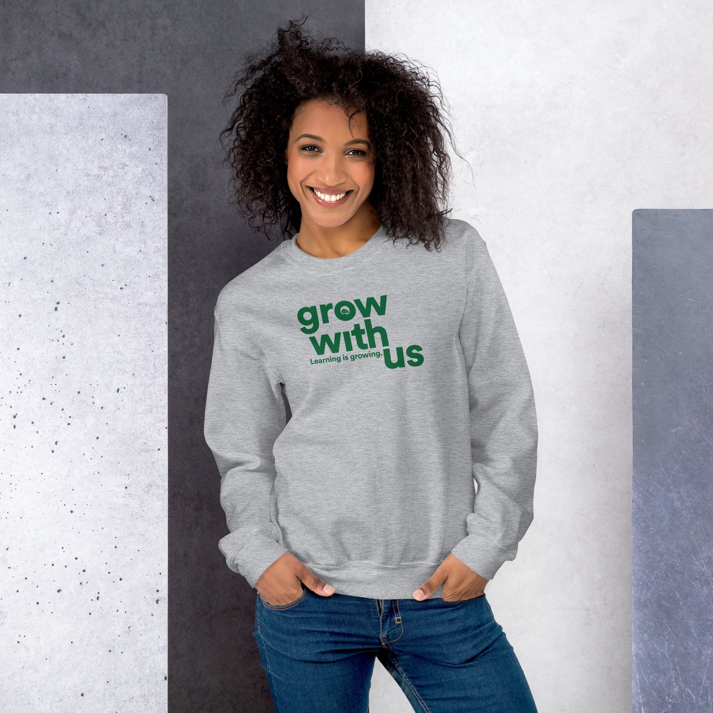 Grow With Us - Unisex Sweatshirt (grey)