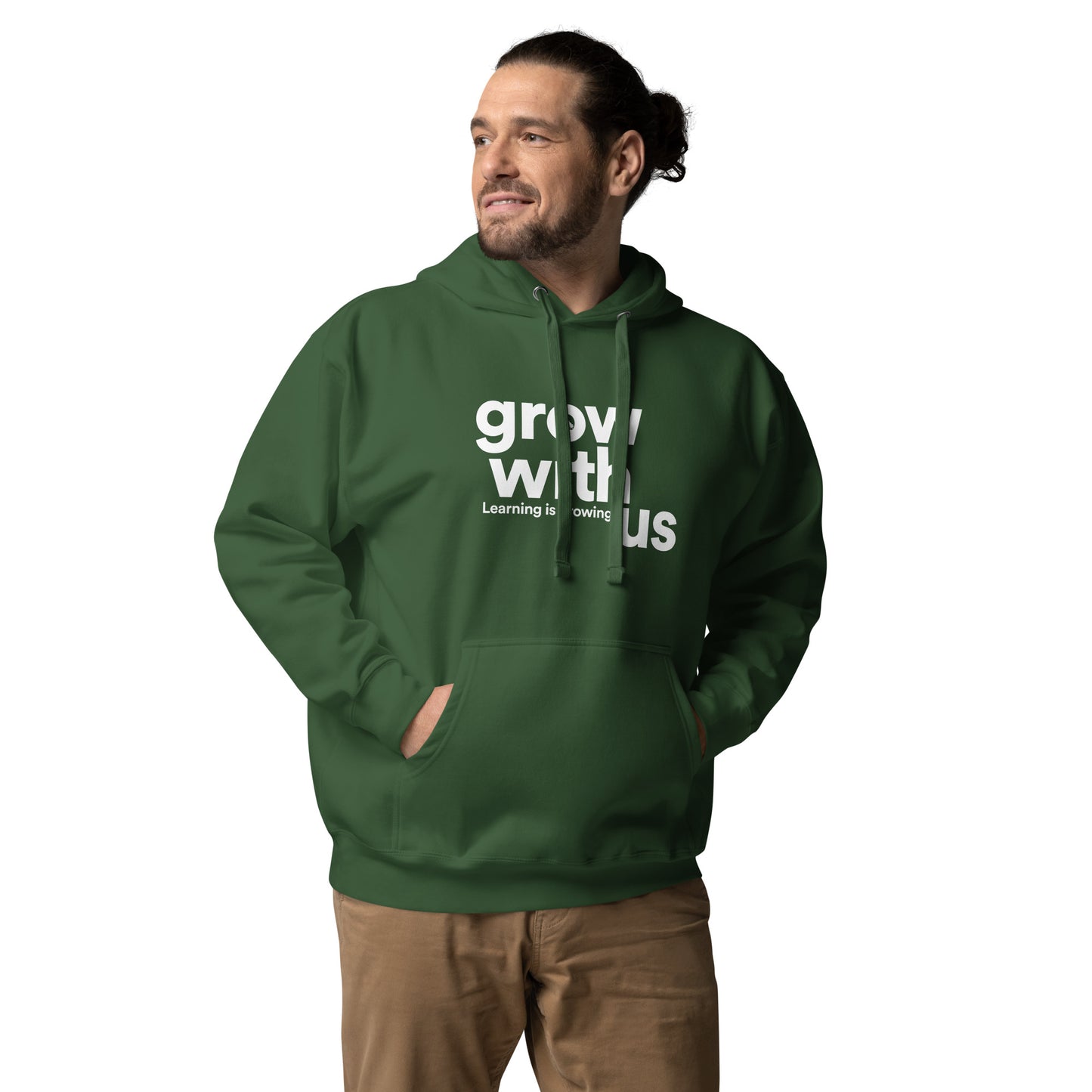 Grow With Us - Unisex Hoodie (forest green)