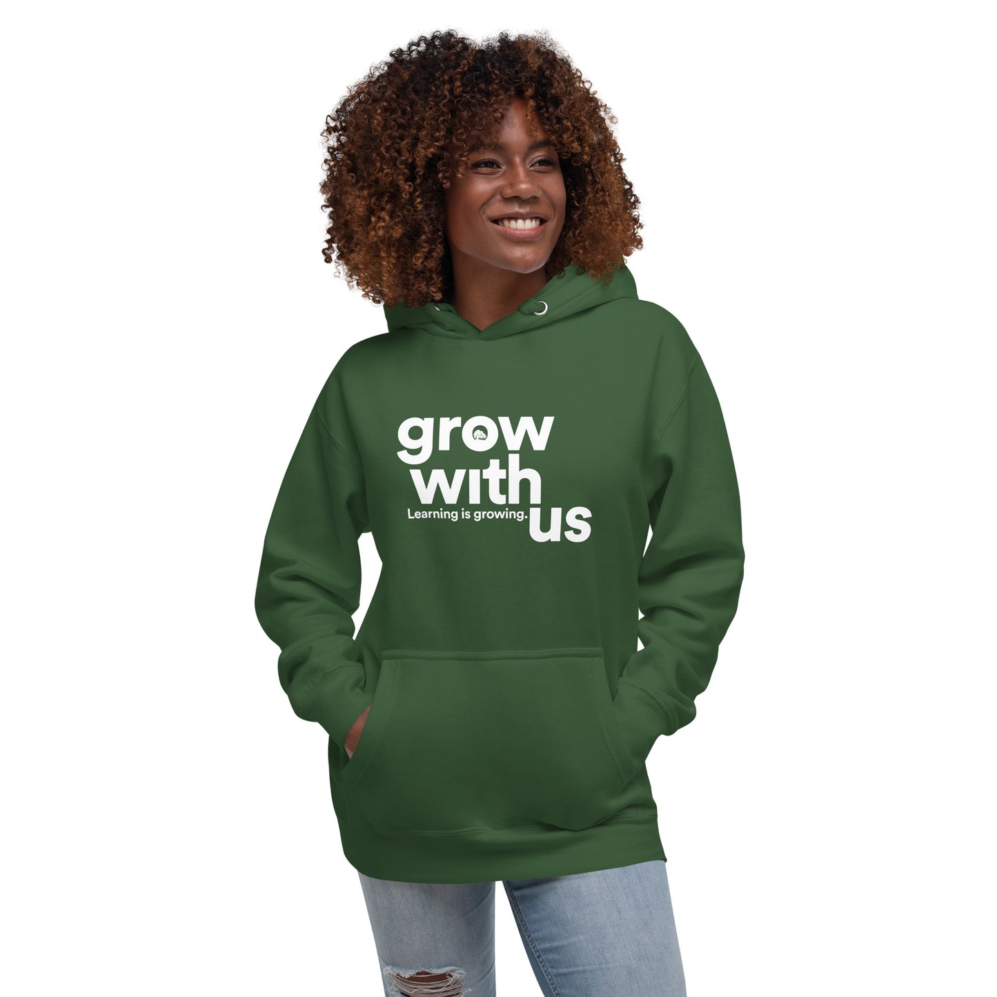 Grow With Us - Unisex Hoodie (forest green)