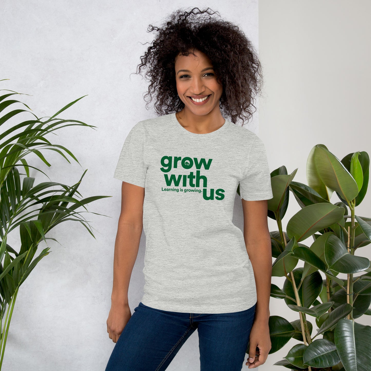 Grow With Us - Unisex t-shirt (grey)