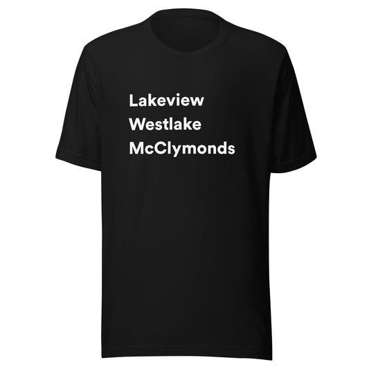 Lakeview, Westlake, McClymonds - Unisex t-shirt