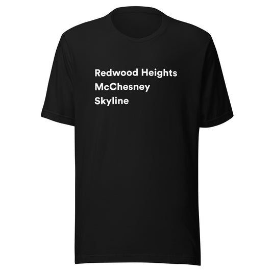 Misha K., Student Support & Safety (Redwood Heights-McChesney-Skyline ) - Unisex t-shirt